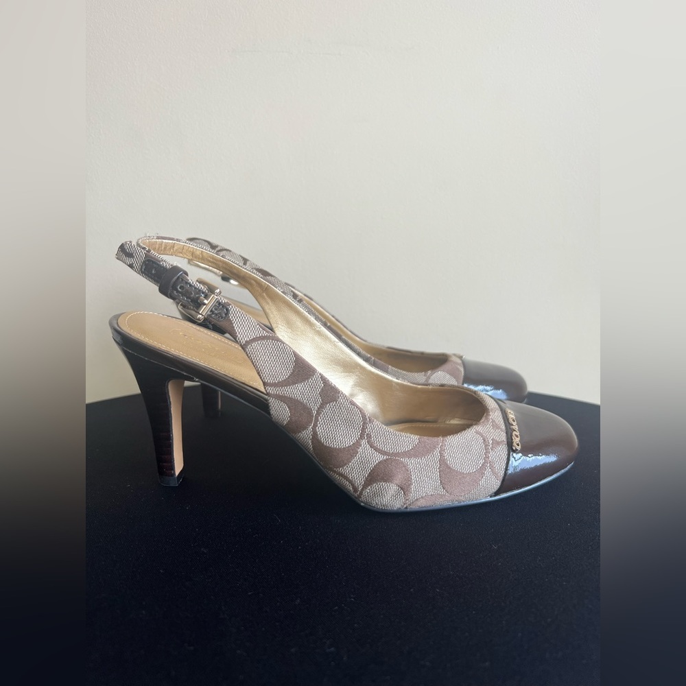 Coach “Weiling” Signature Slingback Heel